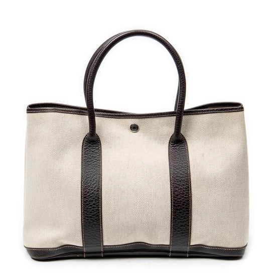 Hermès Garden Party PM en Beige Lienzo - Image 1