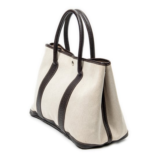 Hermès Garden Party PM en Beige Lienzo - Image 2