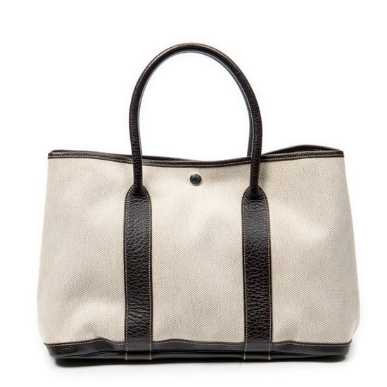 Hermès Garden Party PM en Beige Lienzo - Image 5