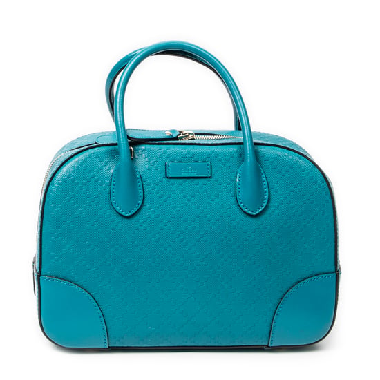 Gucci Boston Top Handle en Verde azulado Cuero de ternero - Image 1
