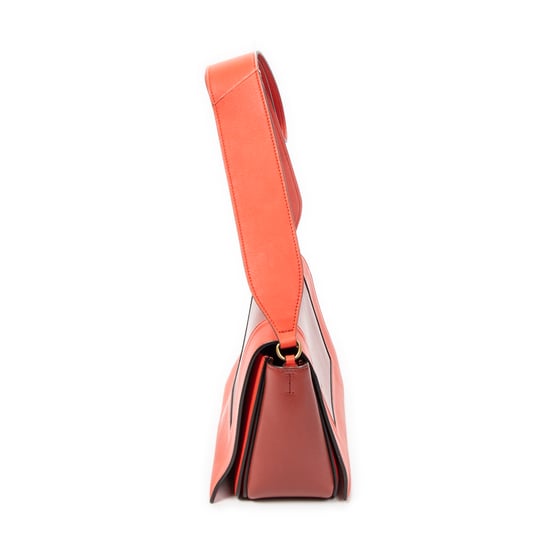 Celine Medium Frame Crossbody  en Naranja Cuero de ternero - Image 3