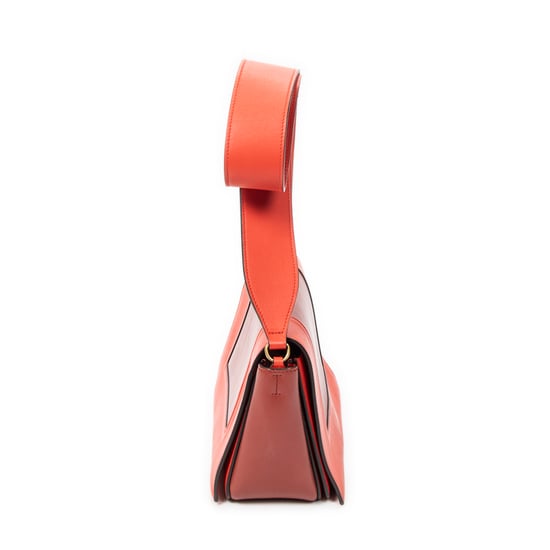 Celine Medium Frame Crossbody  en Naranja Cuero de ternero - Image 4