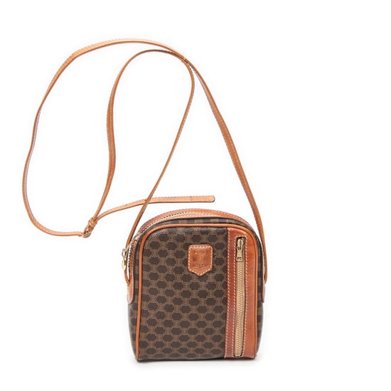 Celine Mini Crossbody en Brown Lienzo recubierto - Image 1