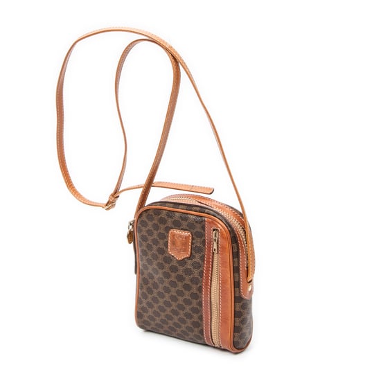 Celine Mini Crossbody en Brown Lienzo recubierto - Image 2