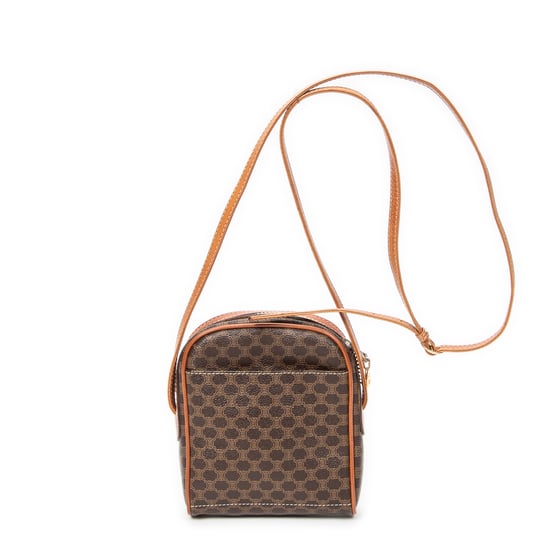 Celine Mini Crossbody en Brown Lienzo recubierto - Image 5