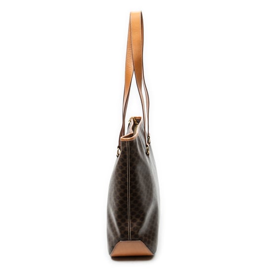 Celine Large Zip Shopping Tote en Brown Lienzo recubierto - Image 3