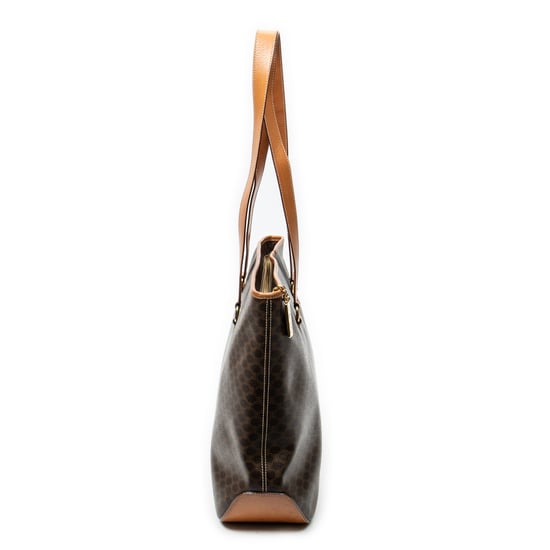 Celine Large Zip Shopping Tote en Brown Lienzo recubierto - Image 4