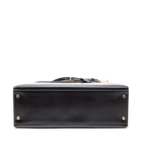Hermès Kelly Sellier 32 en Negro Cuero de ternero - Image 6