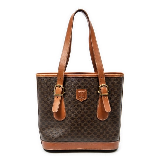Celine Bucket Tote en Brown Lienzo recubierto - Image 1