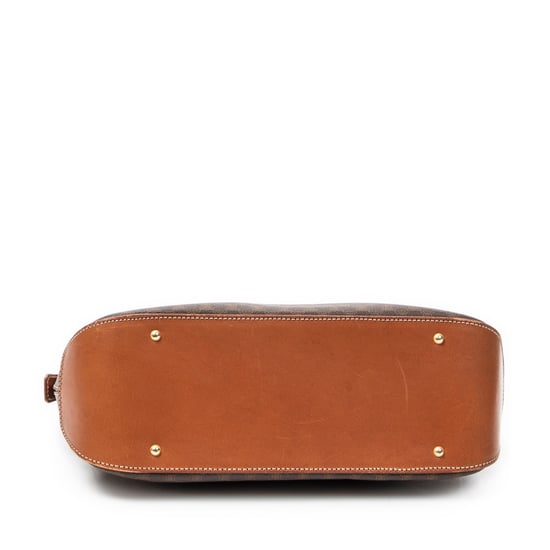 Celine Vintage Macadam Tote en Brown Lienzo recubierto - Image 6