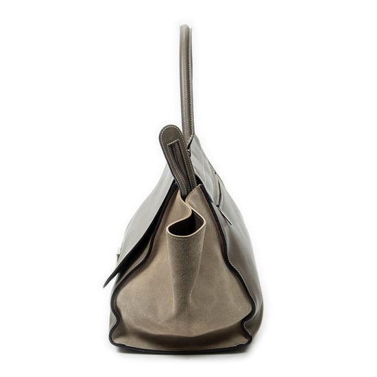 Celine Large Trapeze  en Grey Cuero de ternero - Image 3