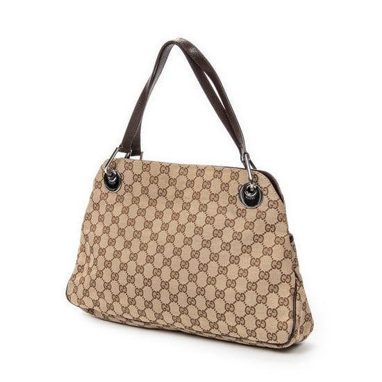 Gucci Medium Eclipse Tote en Beige Lienzo - Image 2