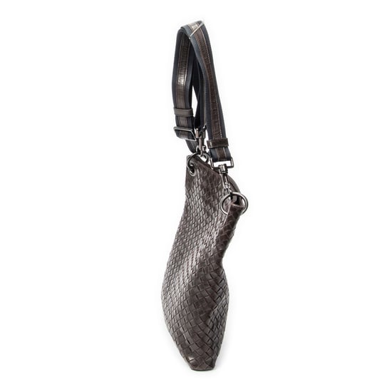 Bottega Veneta Square Flat Messenger en Brown Cuero de ternero - Image 3