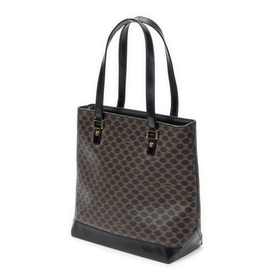 Celine Shopping Tote en Negro Lienzo recubierto - Image 2