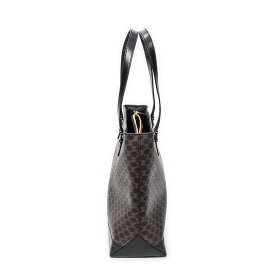 Celine Shopping Tote en Negro Lienzo recubierto - Image 3
