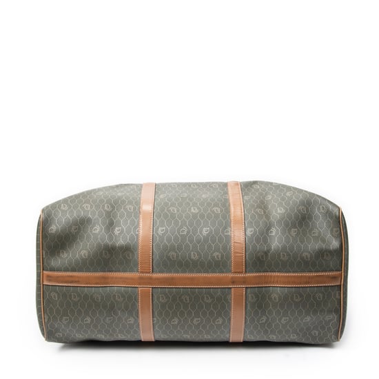 Dior Vintage Large Travel Boston en Verde Lienzo recubierto - Image 6