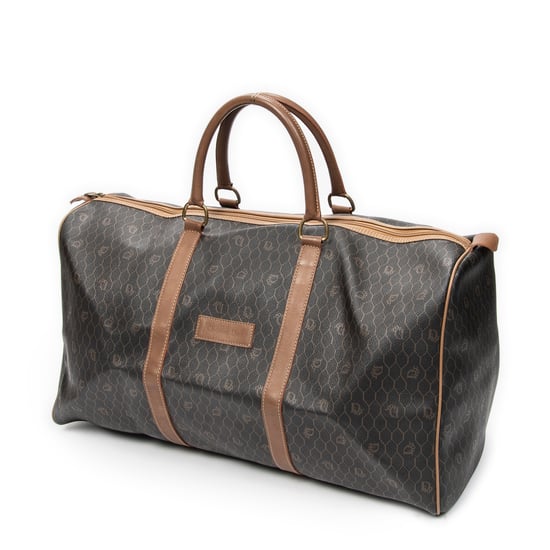 Dior Large Vintage Travel Boston en Brown Lienzo recubierto - Image 2