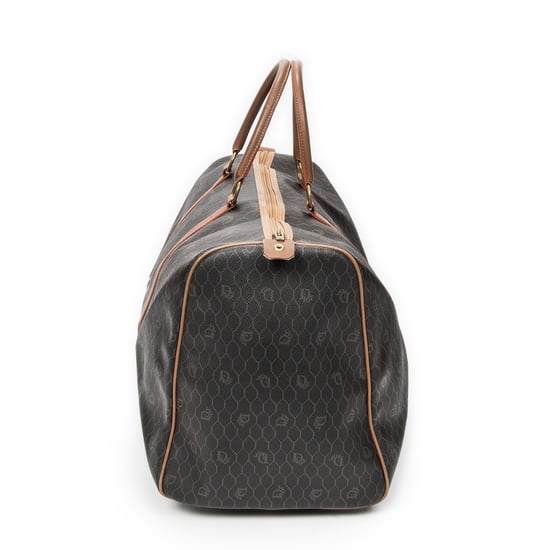 Dior Large Vintage Travel Boston en Brown Lienzo recubierto - Image 4