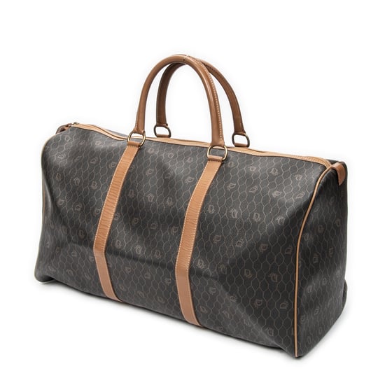Dior Large Vintage Travel Boston  en Brown Lienzo recubierto - Image 2