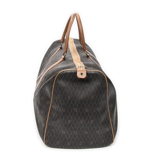 Dior Large Vintage Travel Boston  en Brown Lienzo recubierto - Image 4