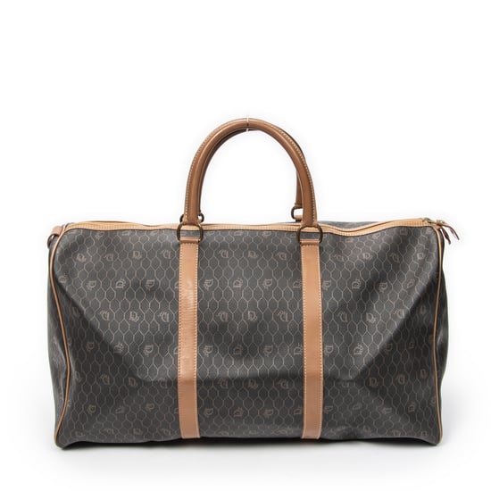 Dior Large Vintage Travel Boston  en Brown Lienzo recubierto - Image 5