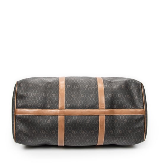 Dior Large Vintage Travel Boston  en Brown Lienzo recubierto - Image 6