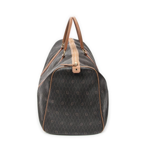 Dior Large Vintage Travel Boston en Brown Lienzo recubierto - Image 4