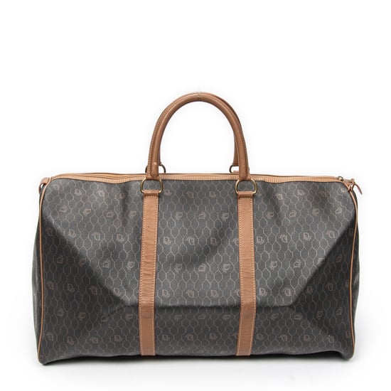 Dior Large Vintage Travel Boston en Brown Lienzo recubierto - Image 5