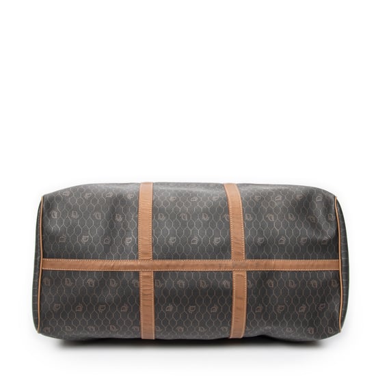 Dior Large Vintage Travel Boston en Brown Lienzo recubierto - Image 6