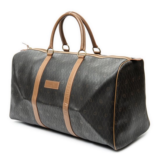 Dior Vintage Large Travel Boston en Grey Lienzo recubierto - Image 2