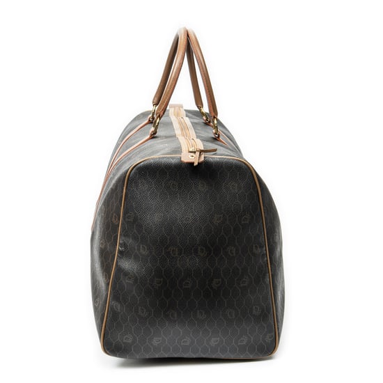 Dior Vintage Large Travel Boston en Grey Lienzo recubierto - Image 4