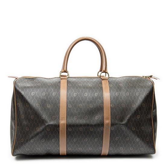 Dior Vintage Large Travel Boston en Grey Lienzo recubierto - Image 5
