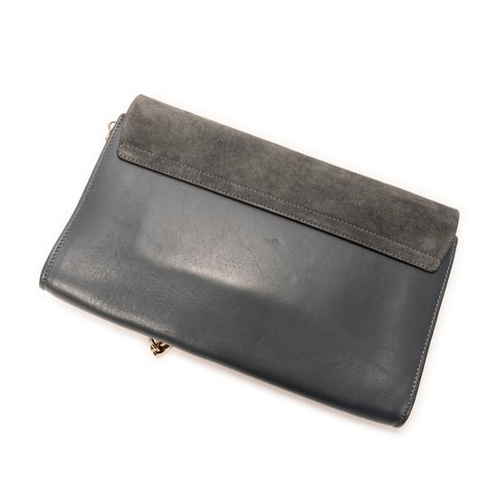 Chloé Faye Clutch en Azul Cuero de ternero - Image 2