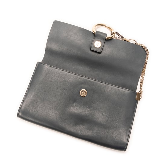 Chloé Faye Clutch en Azul Cuero de ternero - Image 3