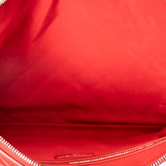Chanel Large Charm O-Case Zip  en Rojo Cuero de ternero - Image 3