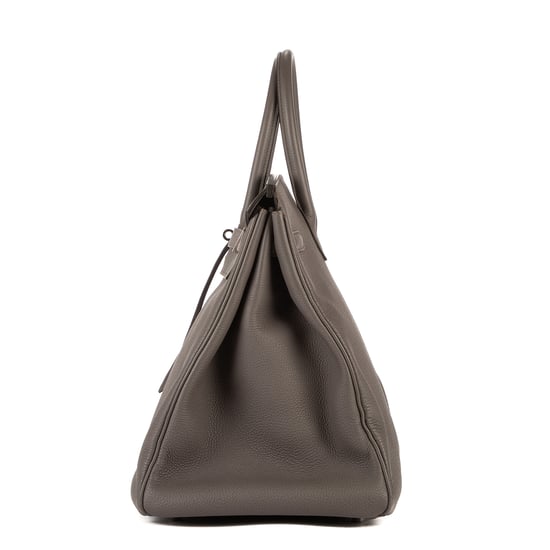 Hermès Birkin 40 en Grey Cuero de ternero - Image 3