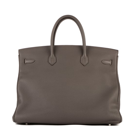 Hermès Birkin 40 en Grey Cuero de ternero - Image 4
