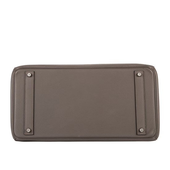 Hermès Birkin 40 en Grey Cuero de ternero - Image 6
