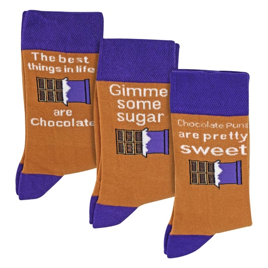 3 Pares de Calcetines de Algodón Divertidos para Hombre | Eslogan de Comida y Bebida Divertido | Idea de Regalo - Image 4