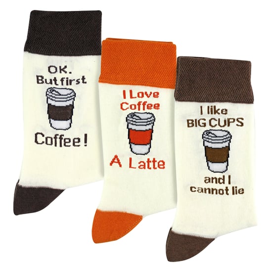 3 Pares de Calcetines de Algodón con Chistes para Hombre | Lema Divertido de Comida y Bebida | Idea de Regalo - Image 4