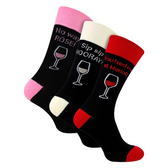 3 Pares de Calcetines de Algodón Divertidos para Hombre | Lema de Comida y Bebida Gracioso | Idea de Regalo - Image 3