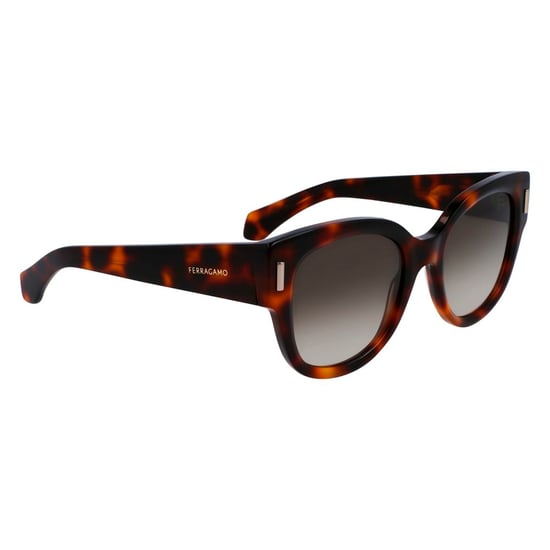 Gafas de sol de acetato marrón Ferragamo - Image 3