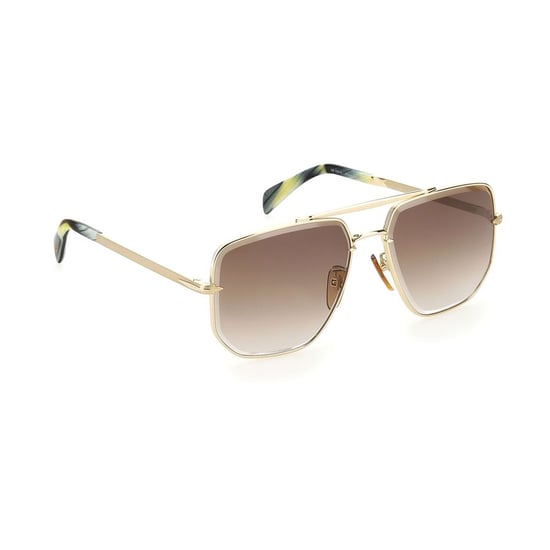 Gafas de sol metálicas doradas David Beckham - Image 3