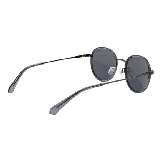 Gafas de sol de acero inoxidable gris Polaroid - Image 3