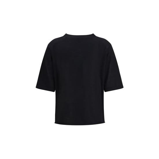 Camiseta de Cachemira Negra Loulou De Saison - Image 2