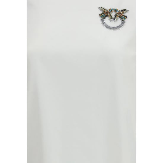 Camiseta de algodón blanca PINKO - Image 3