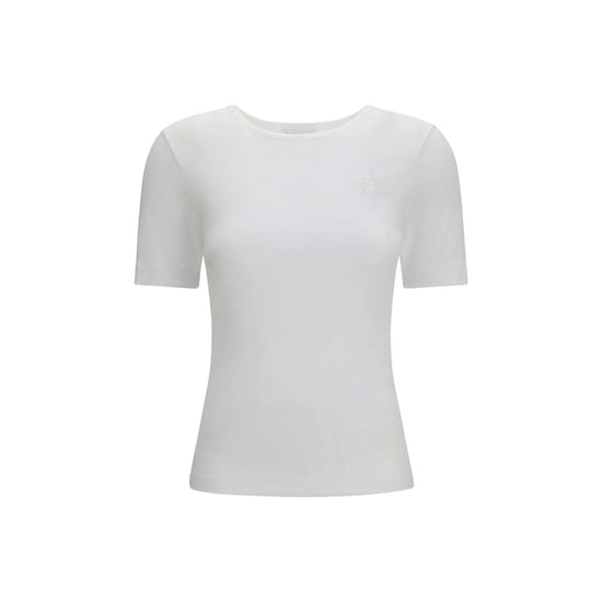 Ganni Camiseta de Algodón Blanca - Image 1