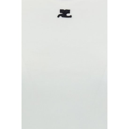 Camiseta de Algodón Blanca Courrèges - Image 6