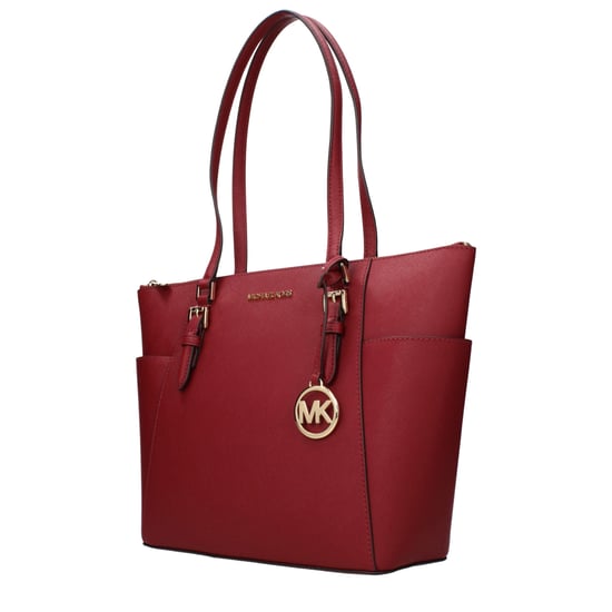 Bolso de Hombro de Cuero Rojo Michael Kors - Image 2