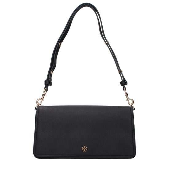 Bolso de Hombro de Cuero Negro Tory Burch - Image 1